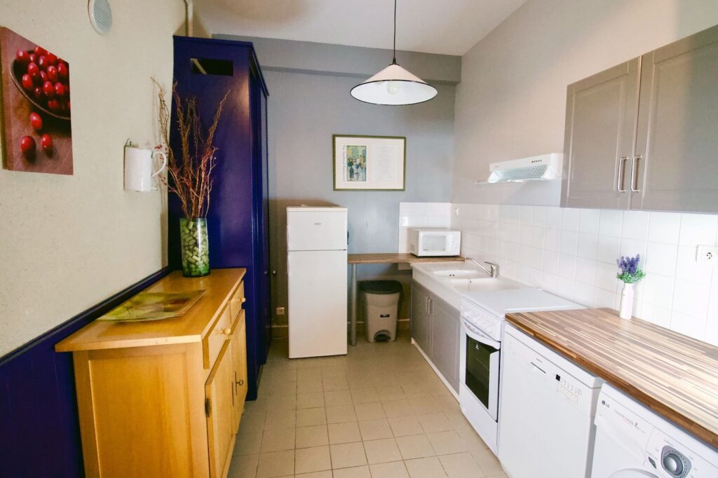 Le Vélo Gîte, kitchen